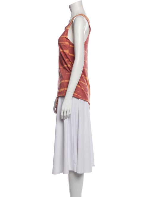 Raquel Allegra Tie-Dye Print Scoop Neck Tunic
