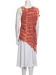 Raquel Allegra Tie-Dye Print Scoop Neck Tunic