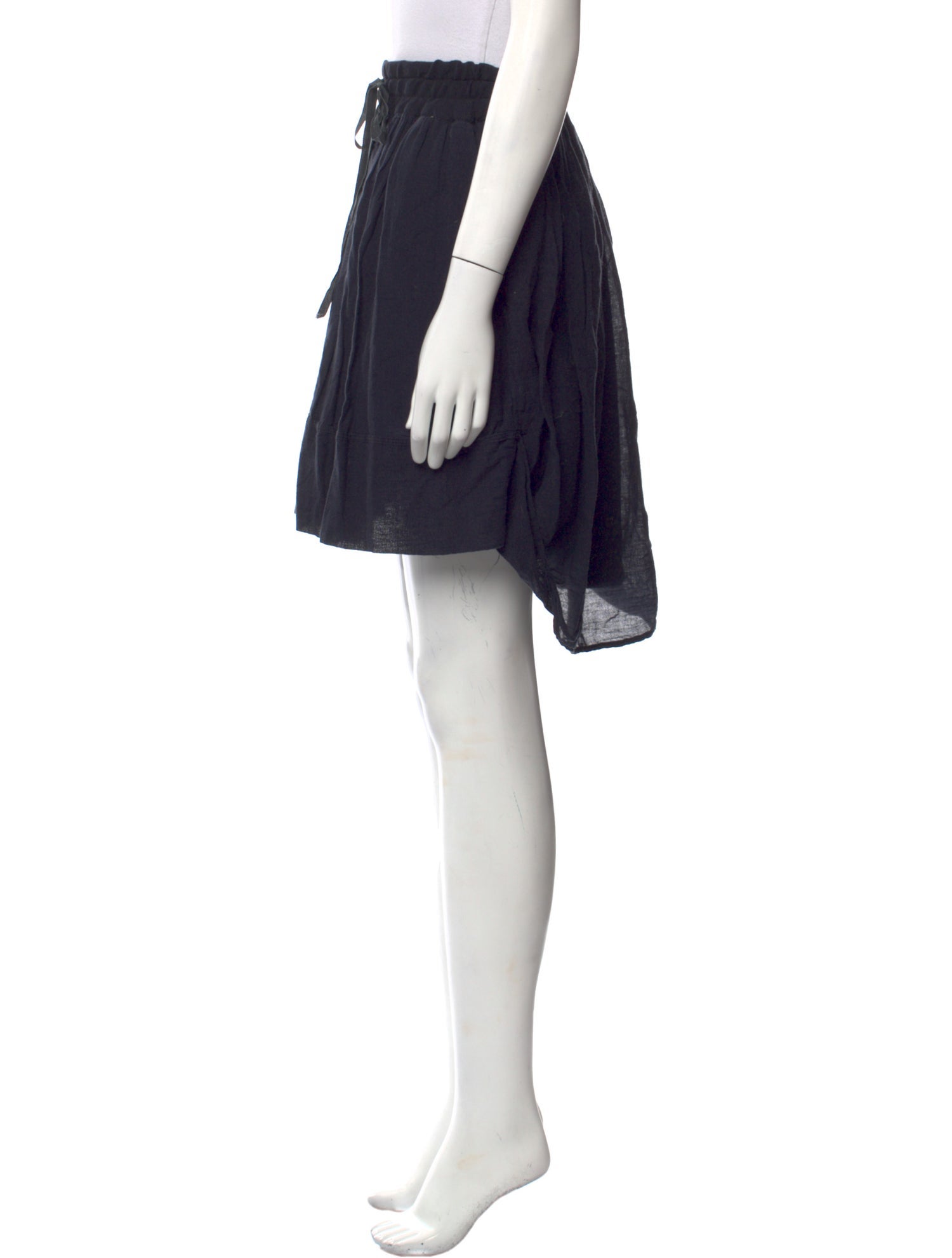 Raquel Allegra Ruffle Embellishment Knee-Length Skirt