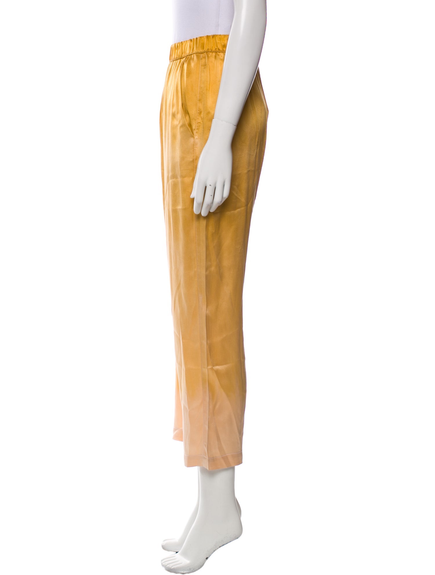 Raquel Allegra Silk Straight Leg Pants