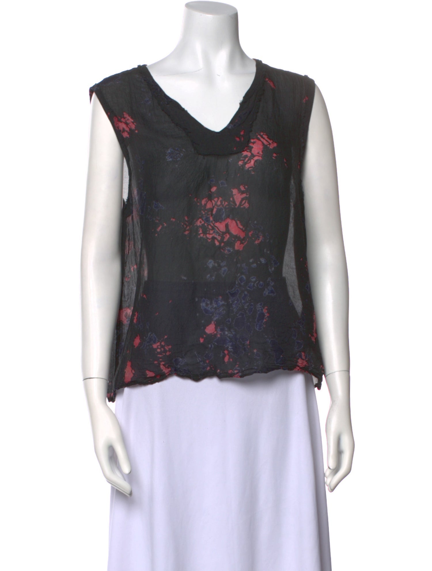 Raquel Allegra Silk Floral Print Blouse