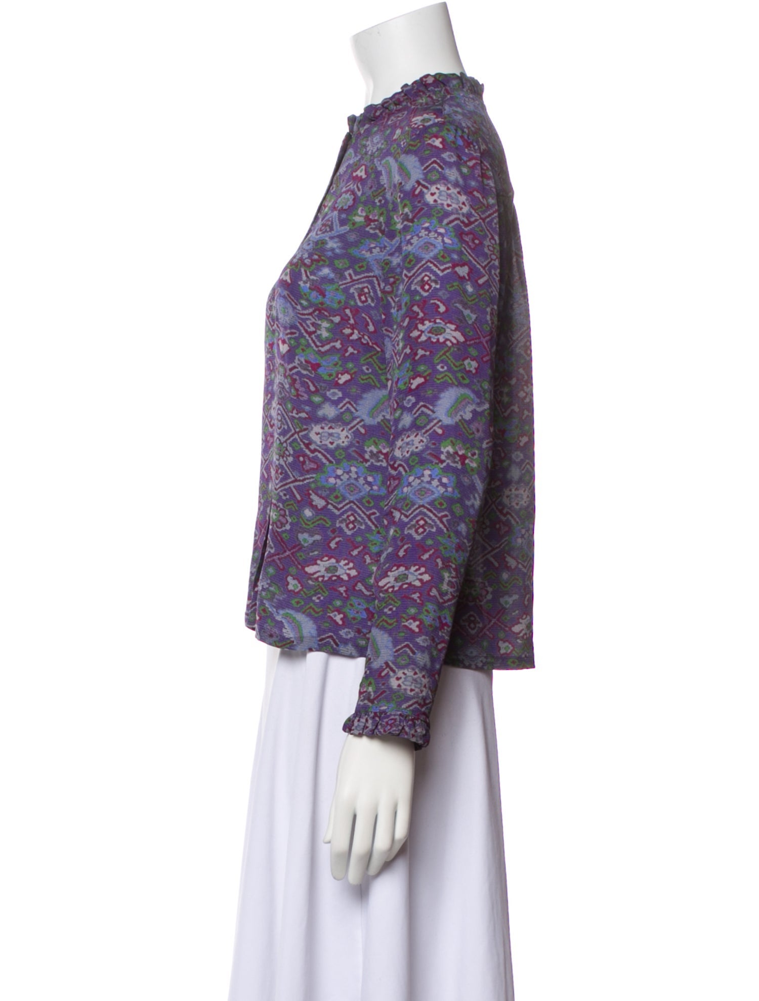 Raquel Allegra Silk Printed Blouse