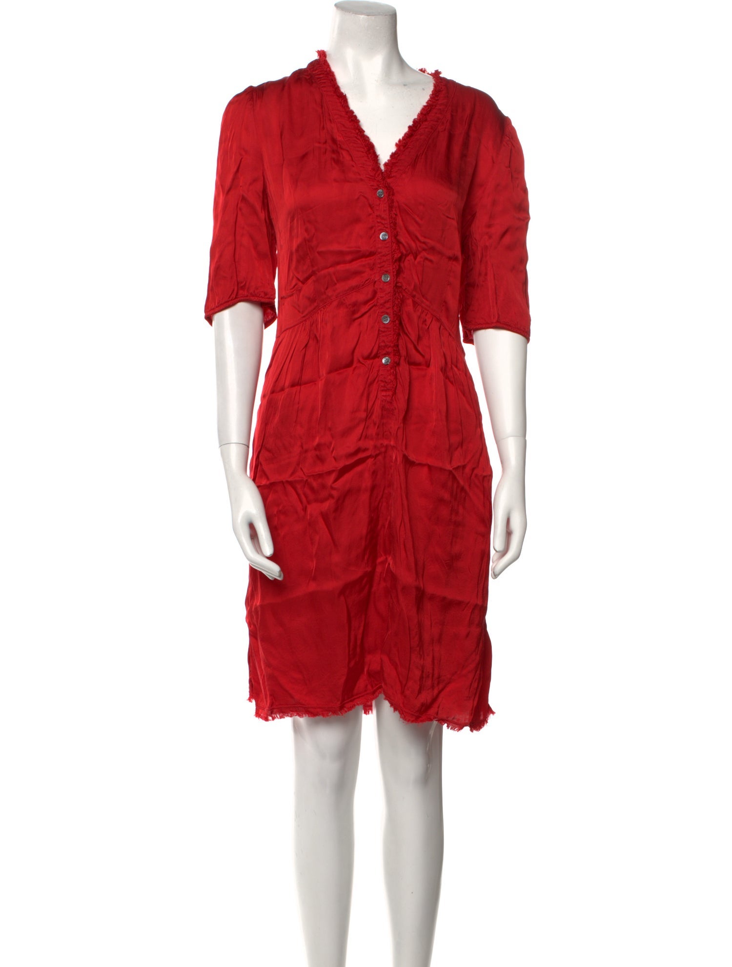 Raquel Allegra V-Neck Mini Dress