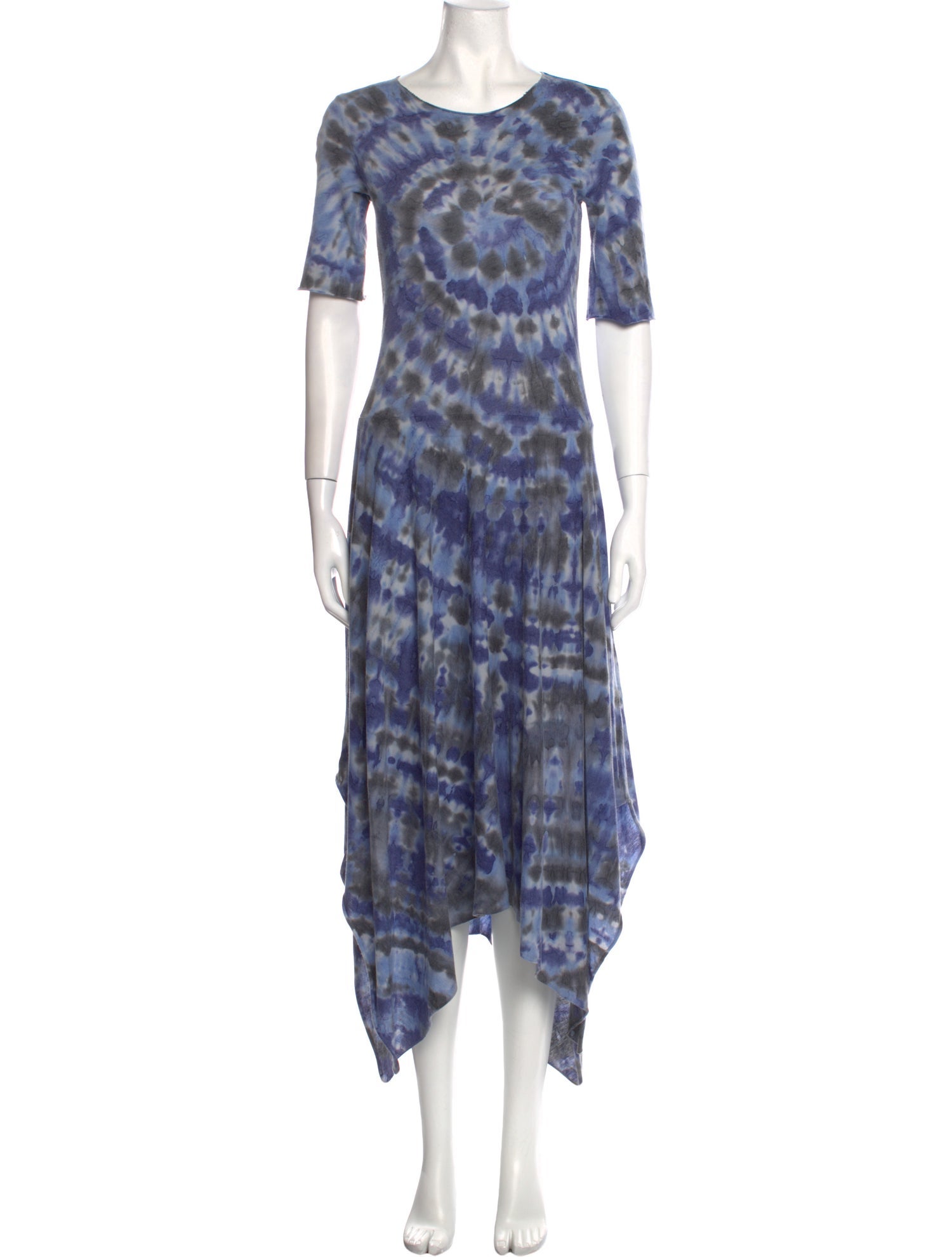 Raquel Allegra Tie-Dye Print Long Dress