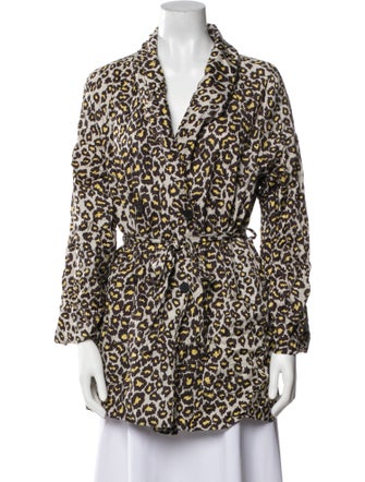 Raquel Allegra Animal Print Blazer
