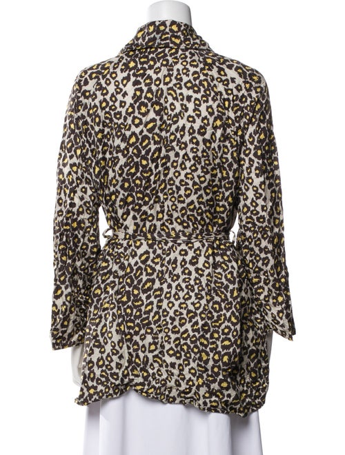 Raquel Allegra Animal Print Blazer