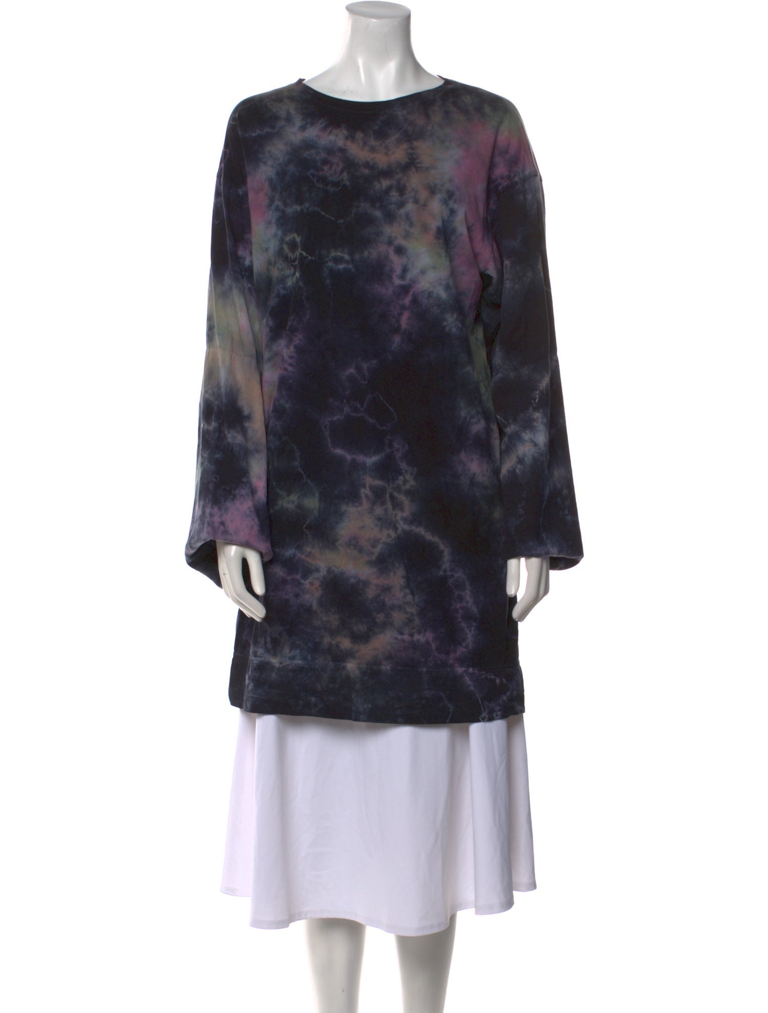 Raquel Allegra Tie-Dye Print Mini Dress