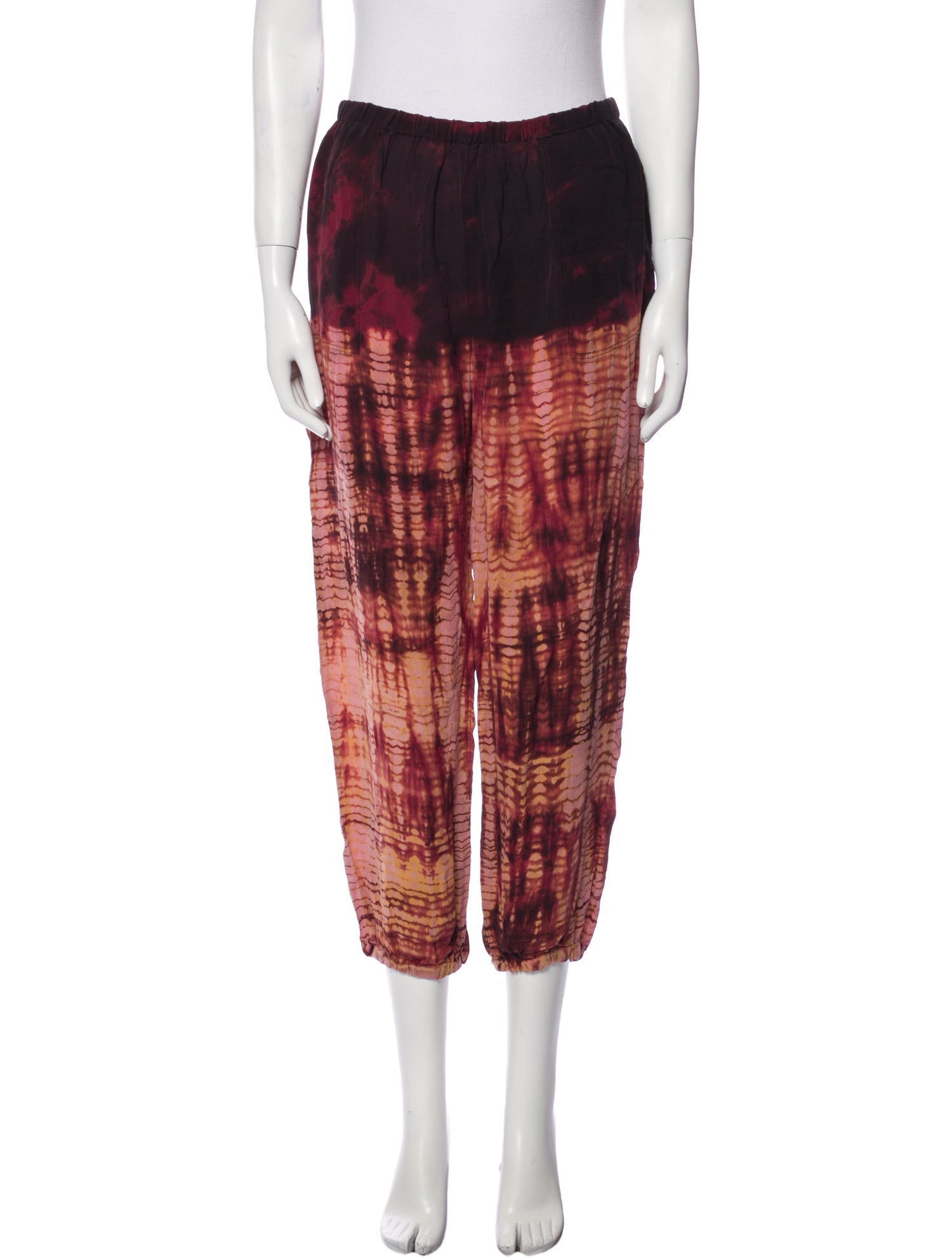 Raquel Allegra Silk Skinny Leg Pants