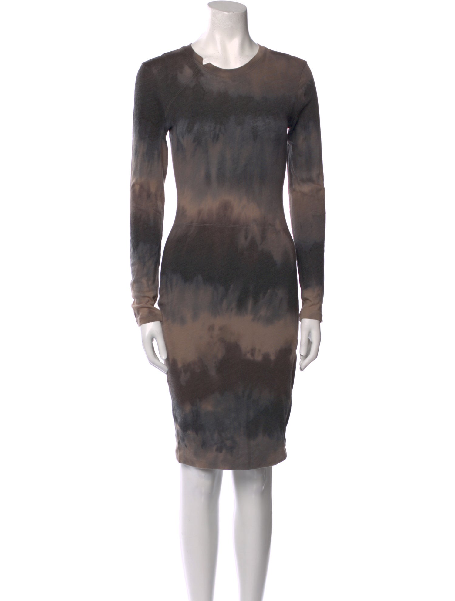 Raquel Allegra Tie-Dye Print Knee-Length Dress