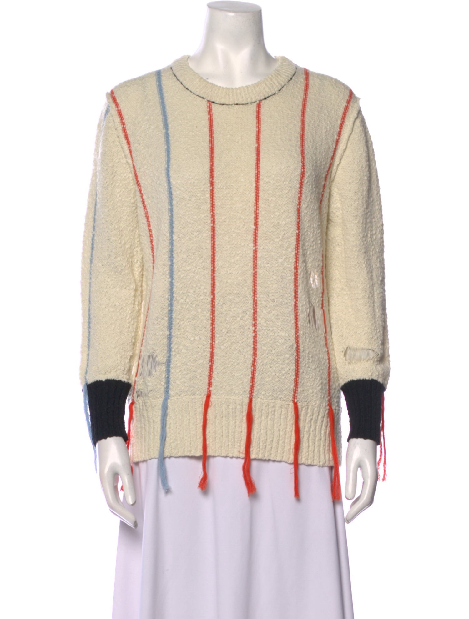 Raquel Allegra Striped Crew Neck Sweater