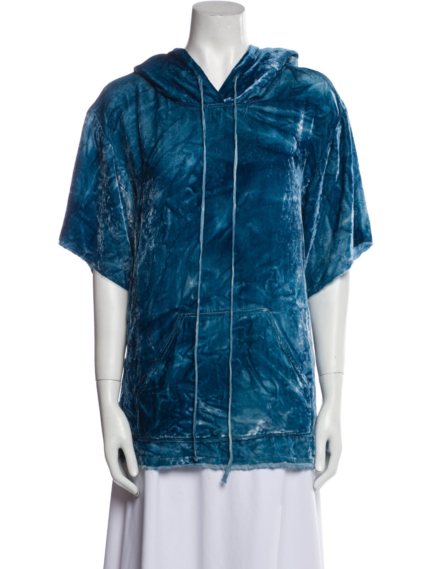 Raquel Allegra Nylon Cowl Neck Sweatshirt