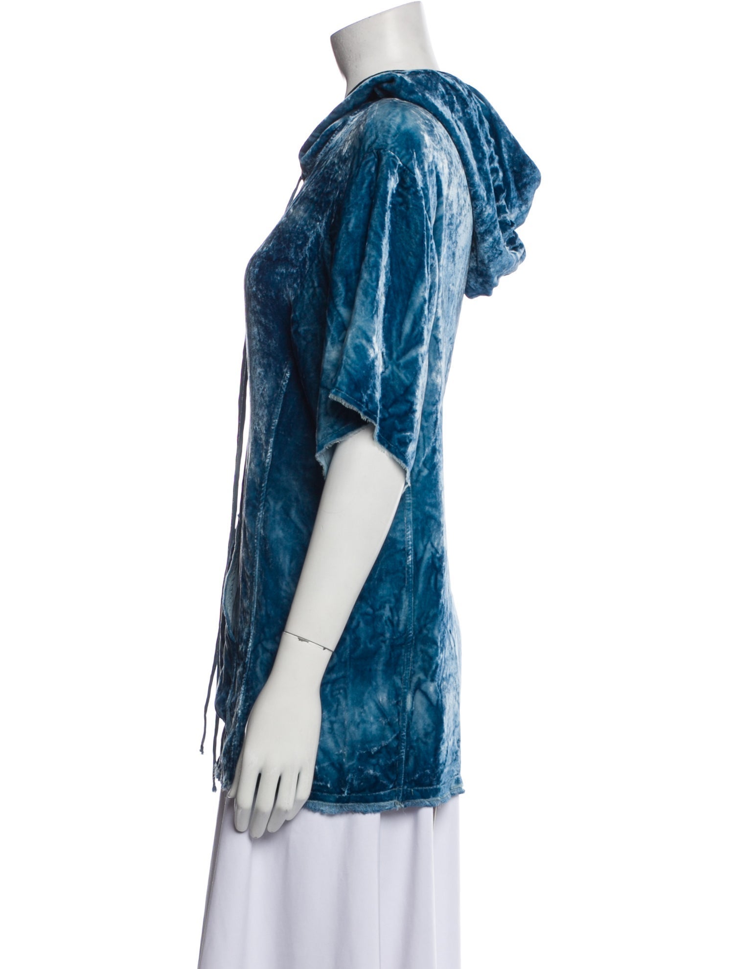 Raquel Allegra Nylon Cowl Neck Sweatshirt