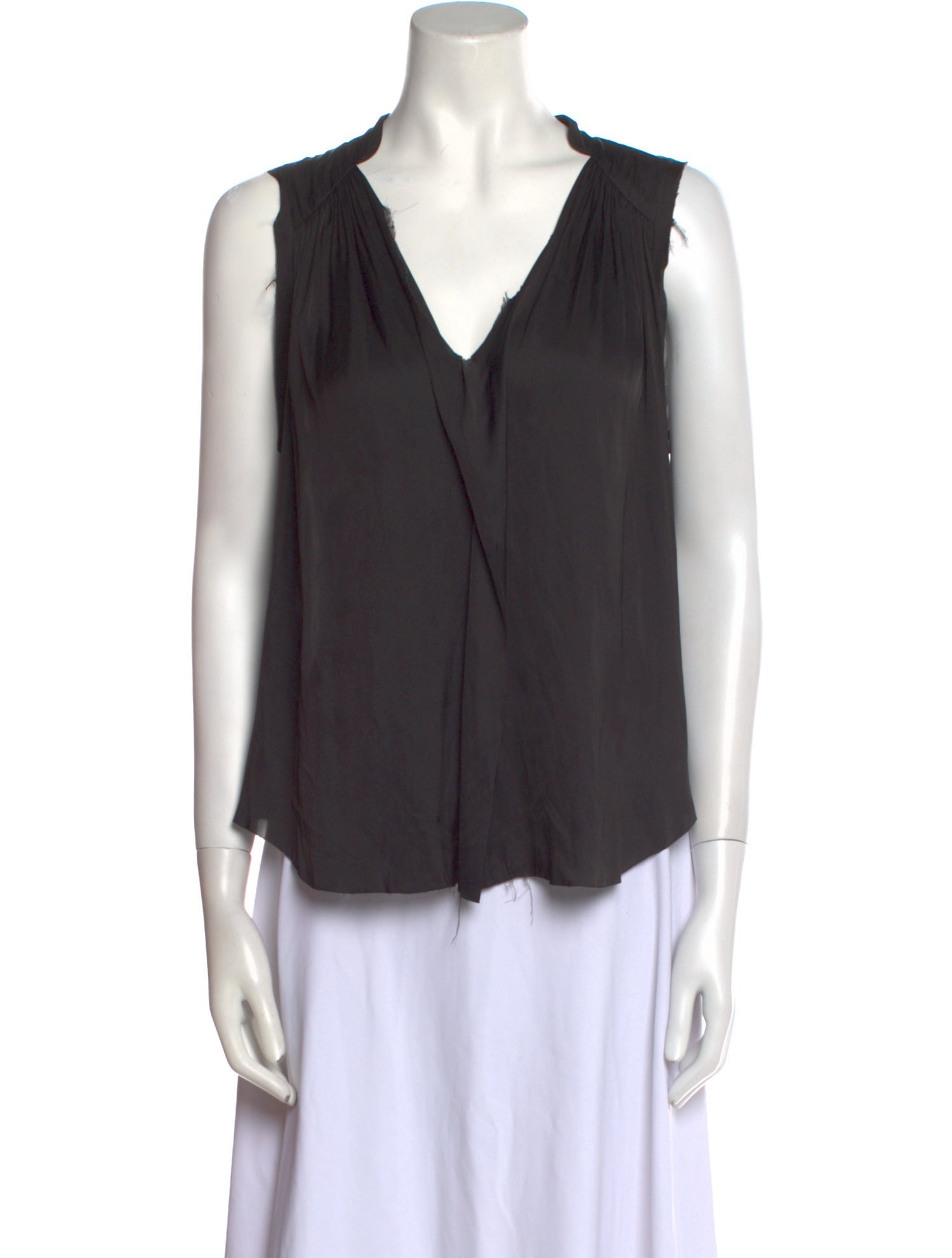 Raquel Allegra V-Neck Sleeveless Blouse