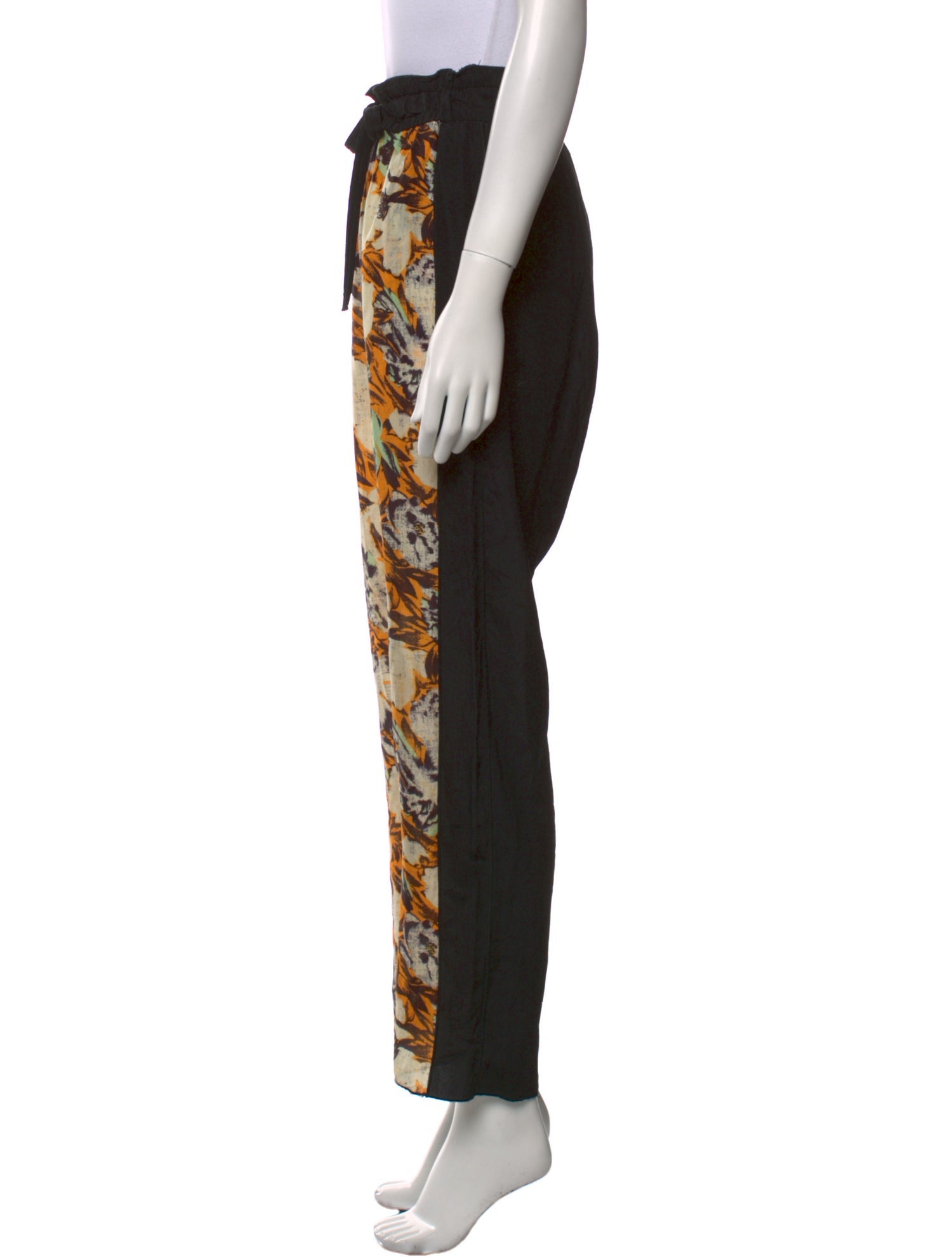 Raquel Allegra Silk Straight Leg Pants