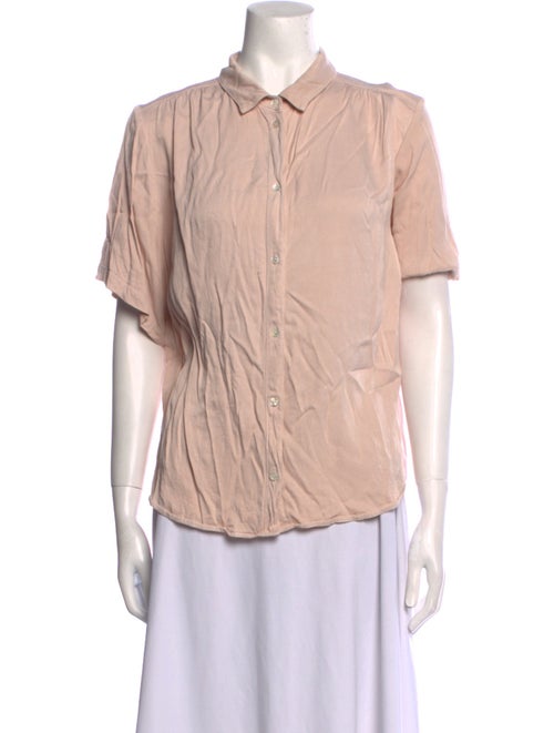 Raquel Allegra Short Sleeve Button-Up Top