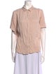 Raquel Allegra Short Sleeve Button-Up Top
