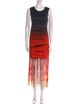 Raquel Allegra Tie-Dye Print Long Dress