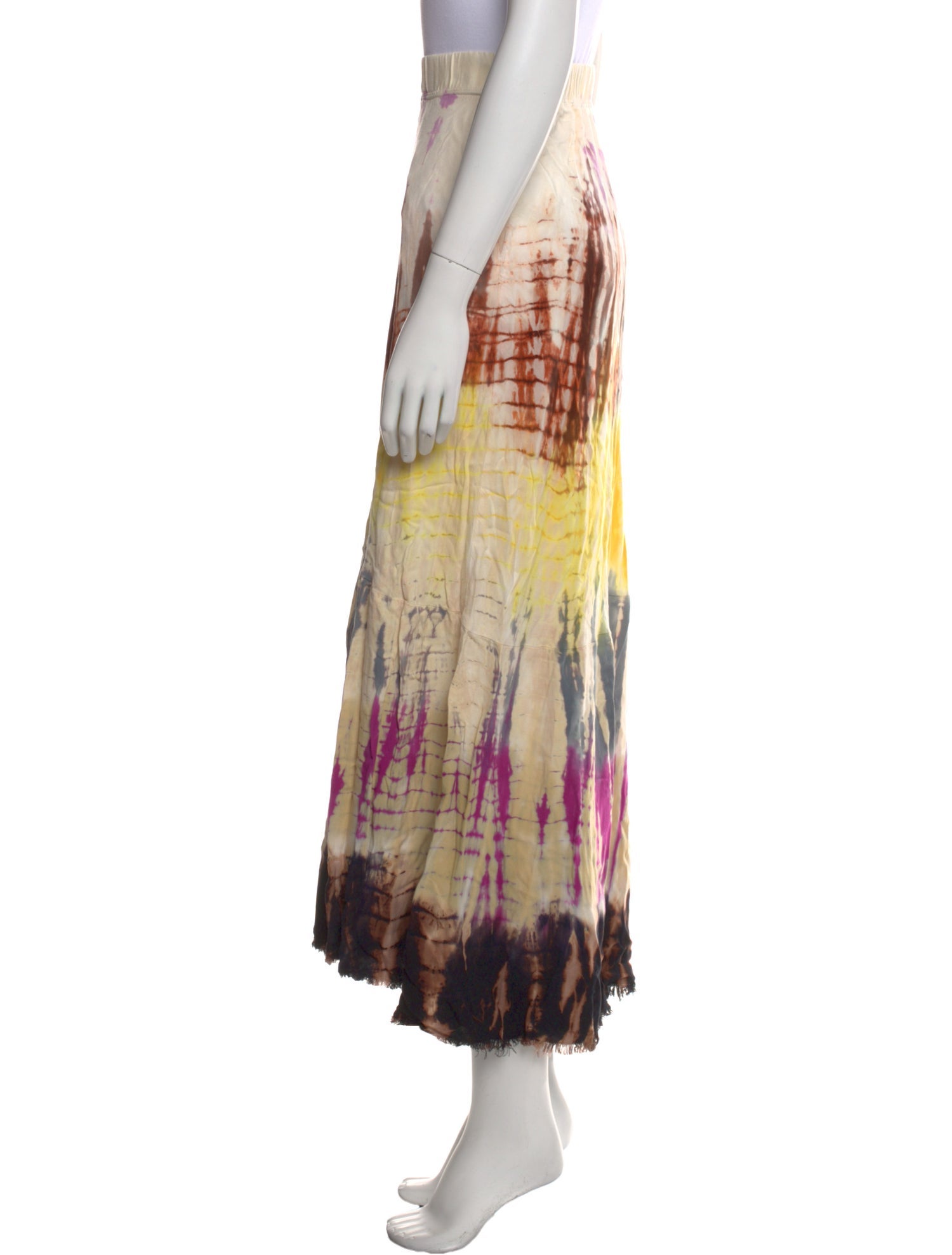 Raquel Allegra Printed Midi Length Skirt