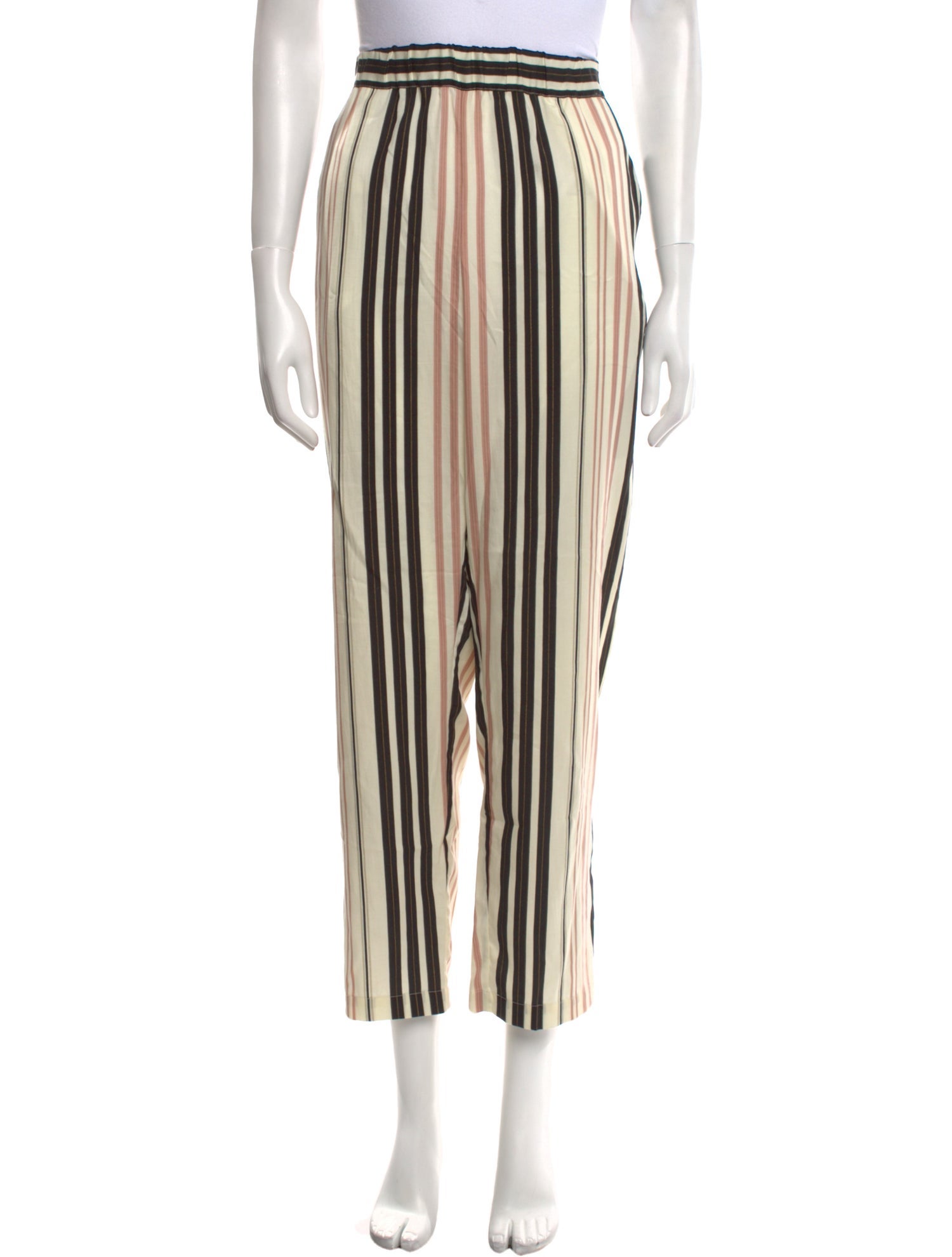 Raquel Allegra Striped Straight Leg Pants