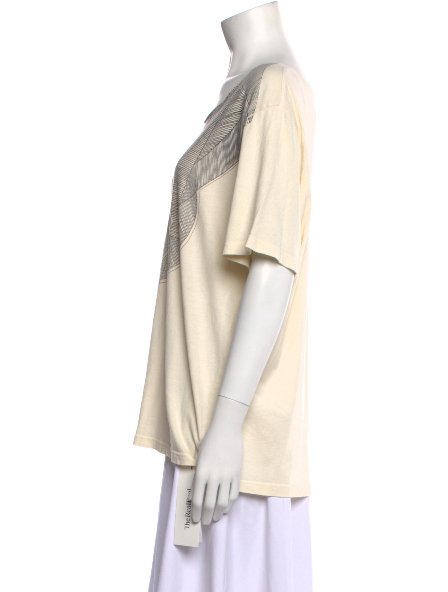 Raquel Allegra Printed Scoop Neck T-Shirt