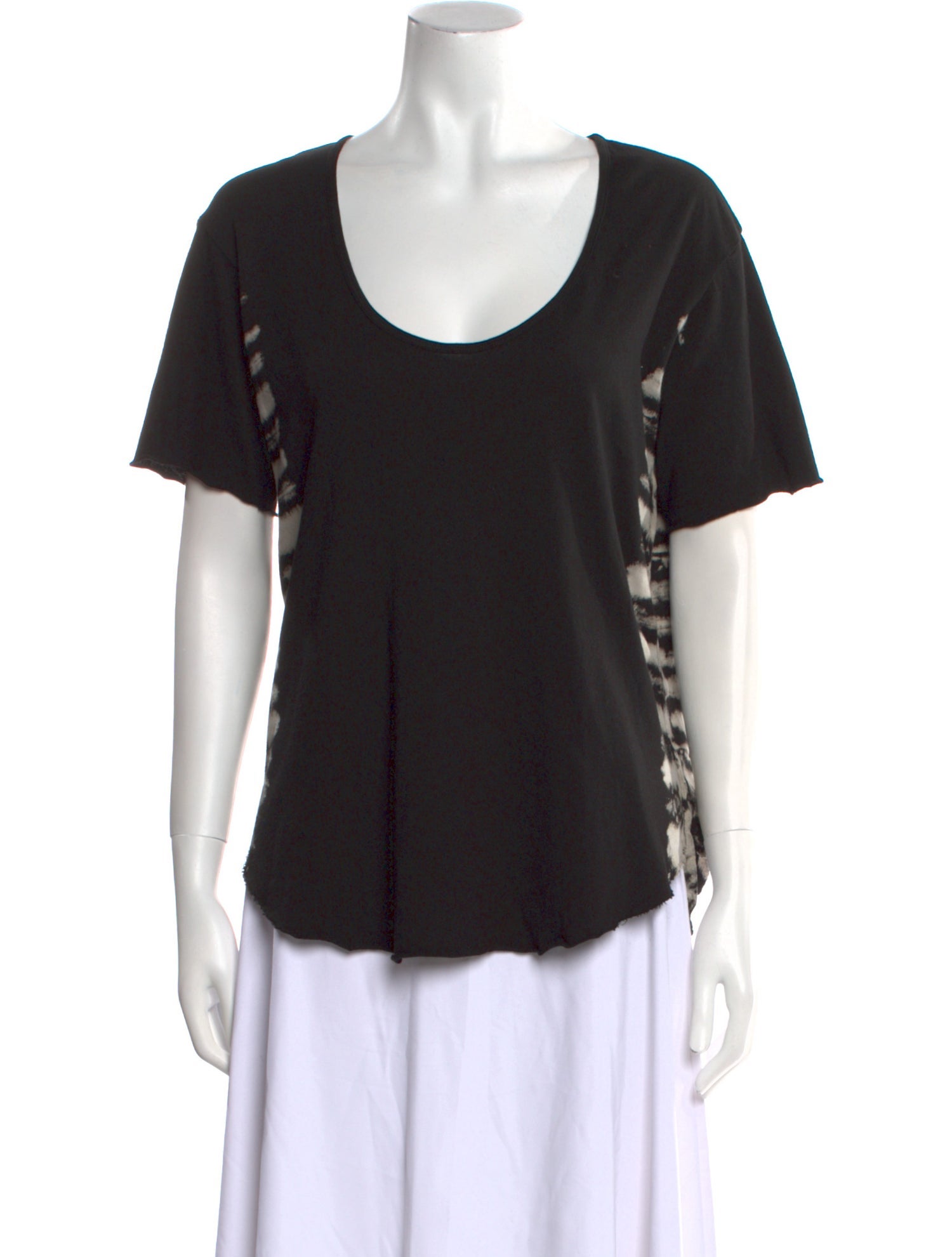 Raquel Allegra Supima Cotton Scoop Neck T-Shirt w/ Tags