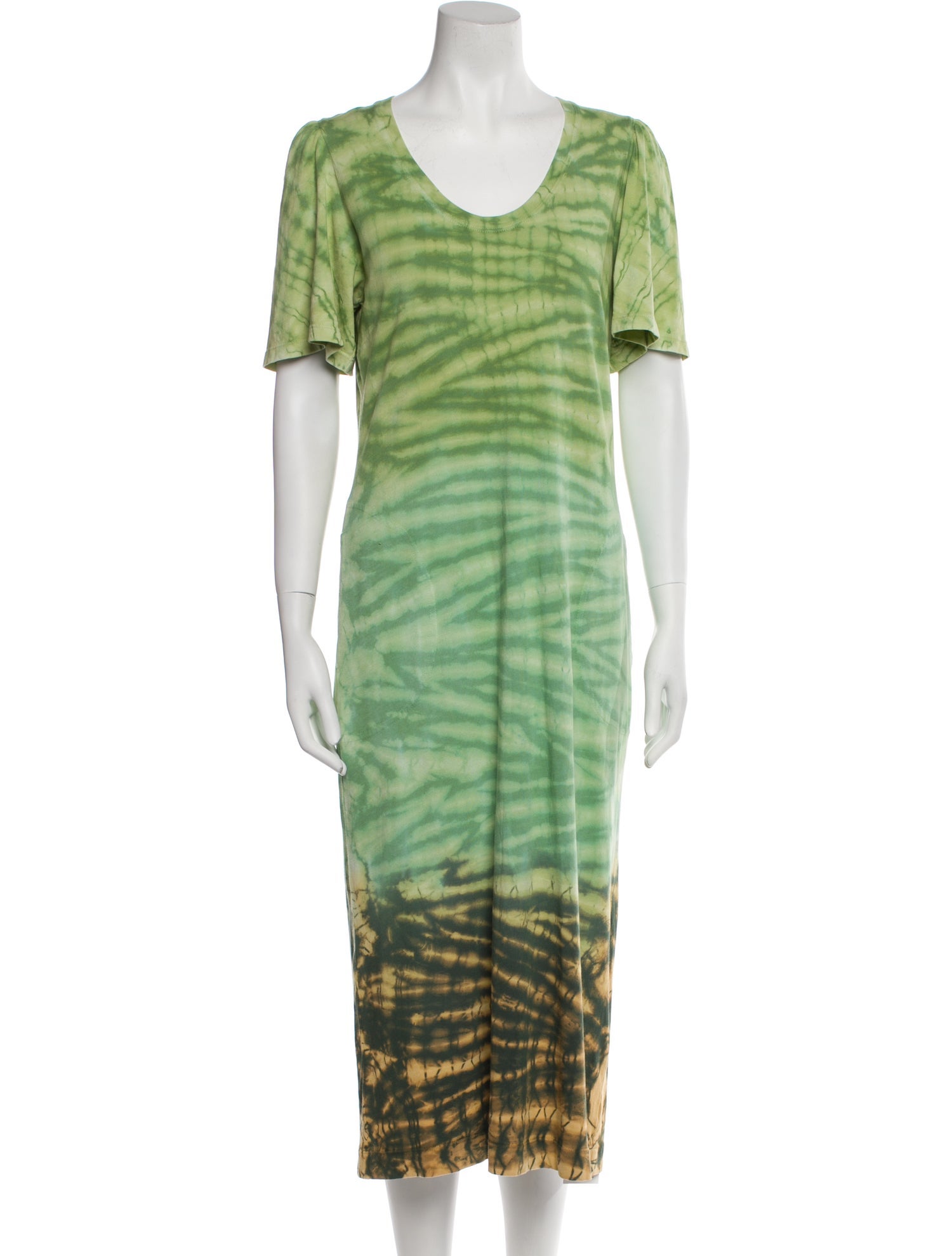 Raquel Allegra Tie-Dye Print Long Dress w/ Tags