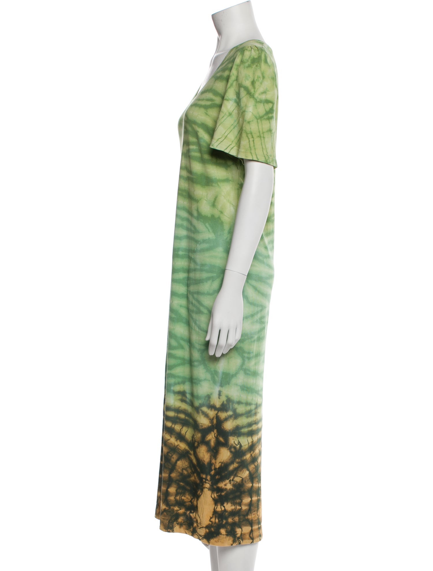 Raquel Allegra Tie-Dye Print Long Dress w/ Tags