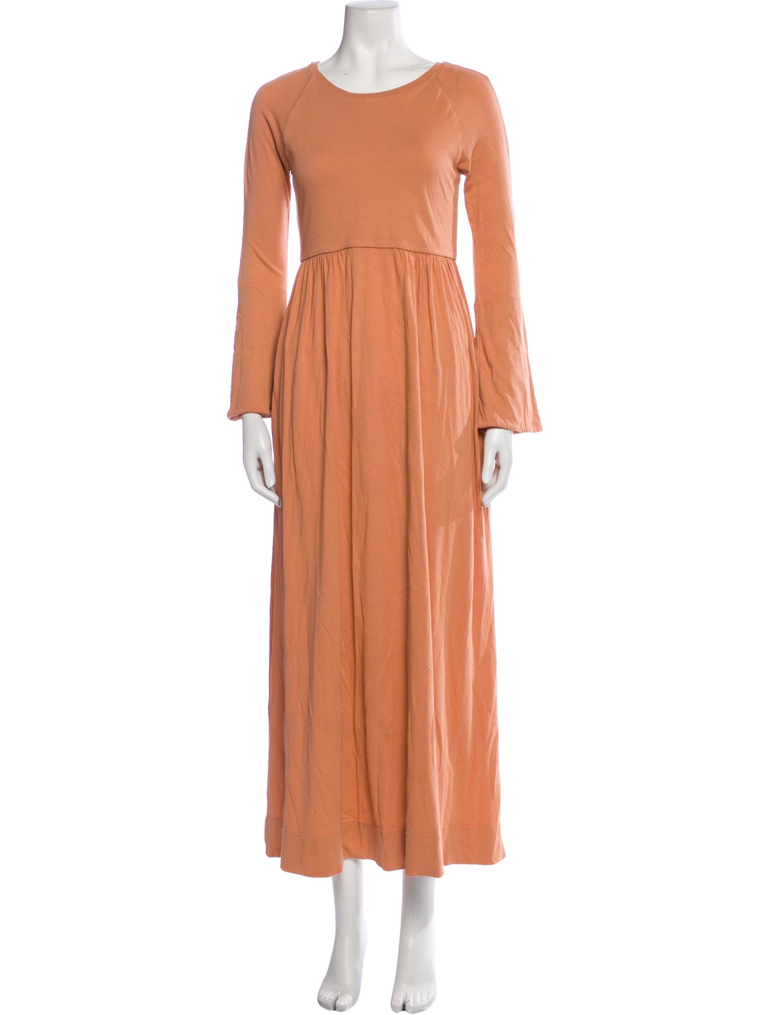 Raquel Allegra Crew Neck Long Dress