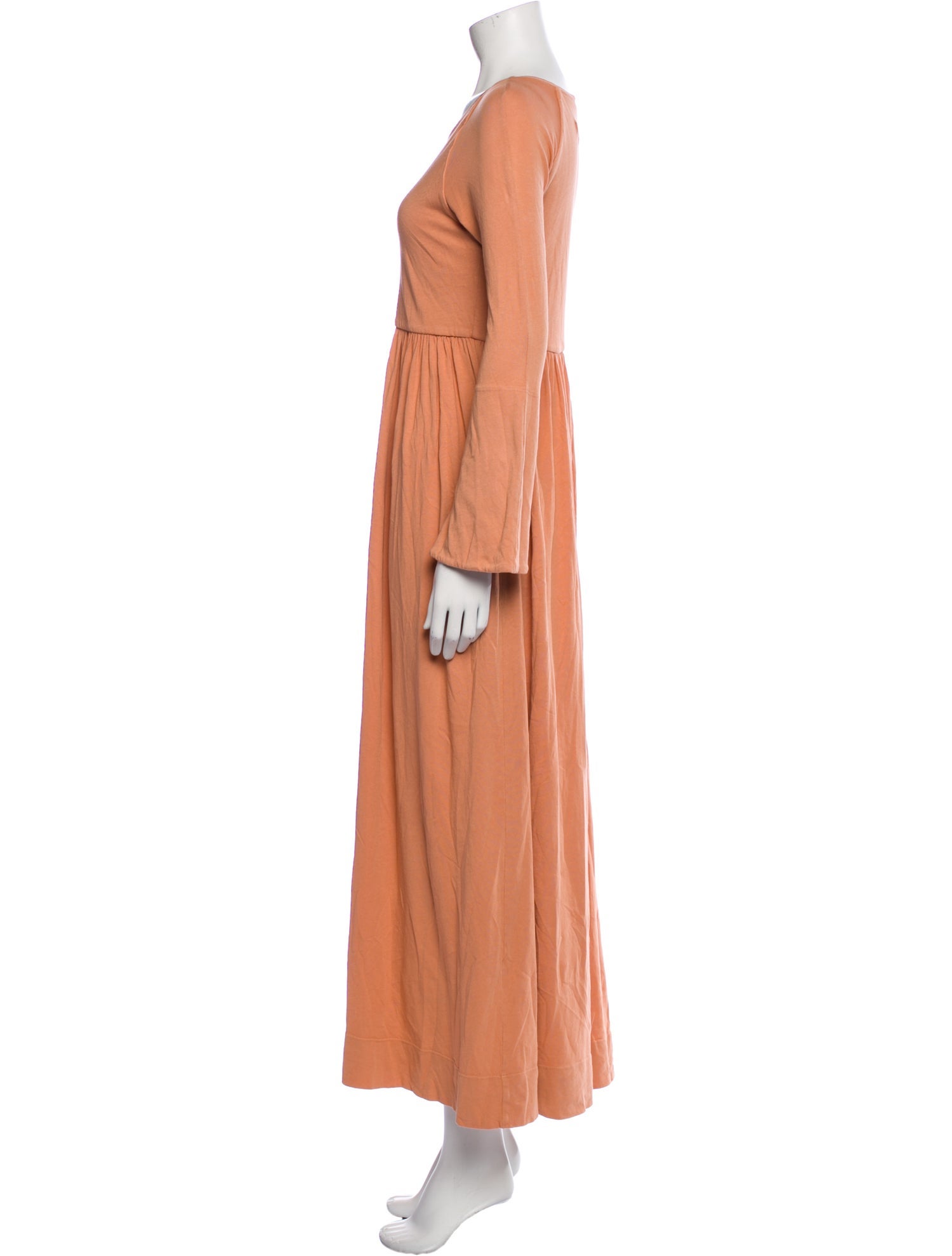 Raquel Allegra Crew Neck Long Dress