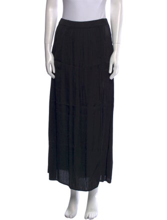 Raquel Allegra Ruffle Embellishment Midi Length Skirt