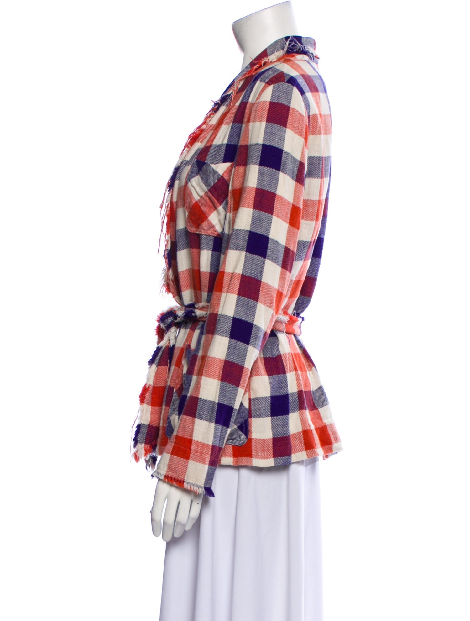 Raquel Allegra Plaid Print Blazer