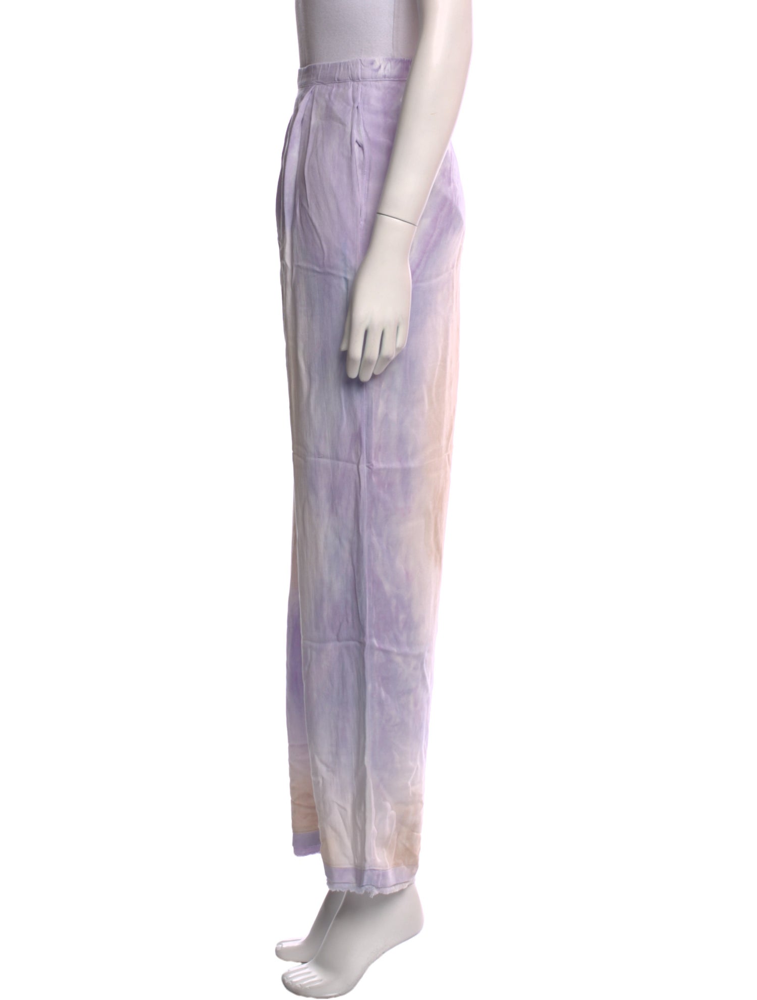 Raquel Allegra Tie-Dye Print Wide Leg Pants