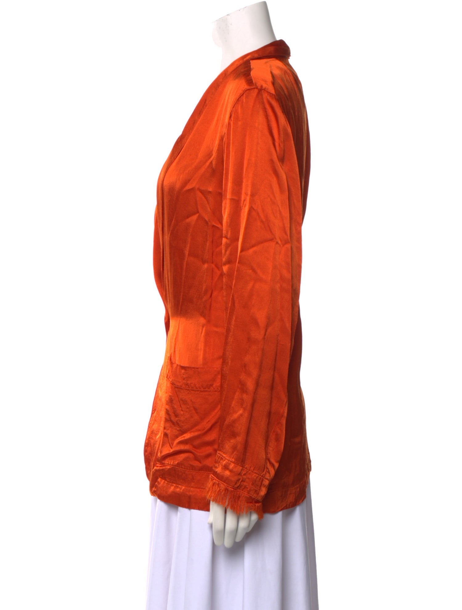 Raquel Allegra V-Neck Long Sleeve Blouse