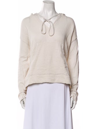 Raquel Allegra V-Neck Long Sleeve Sweatshirt