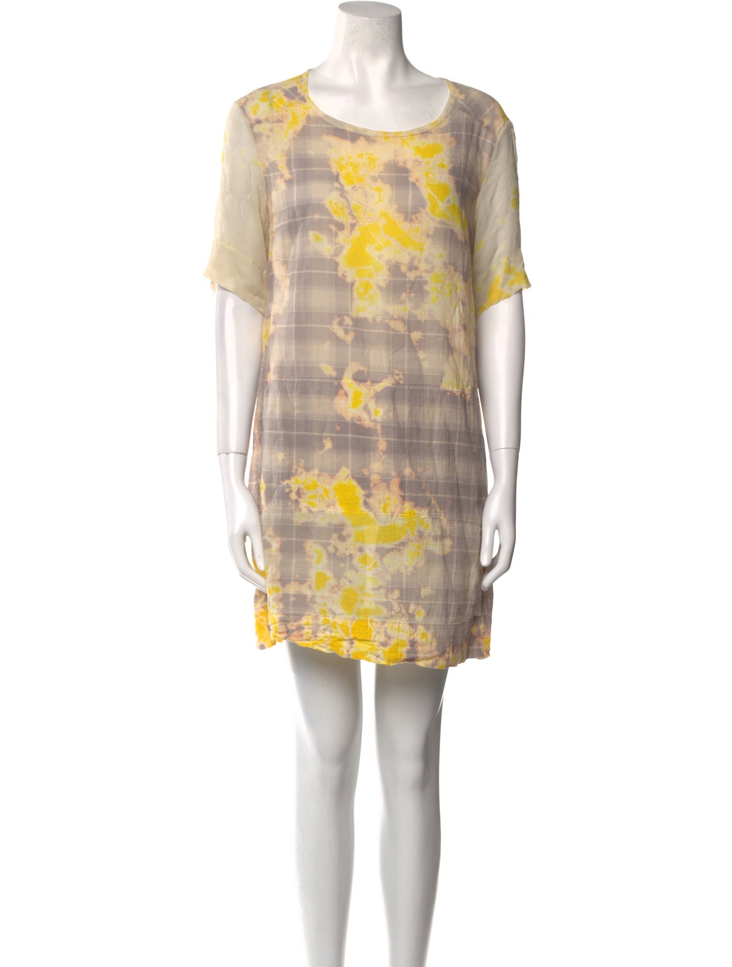 Raquel Allegra Tie-Dye Print Mini Dress
