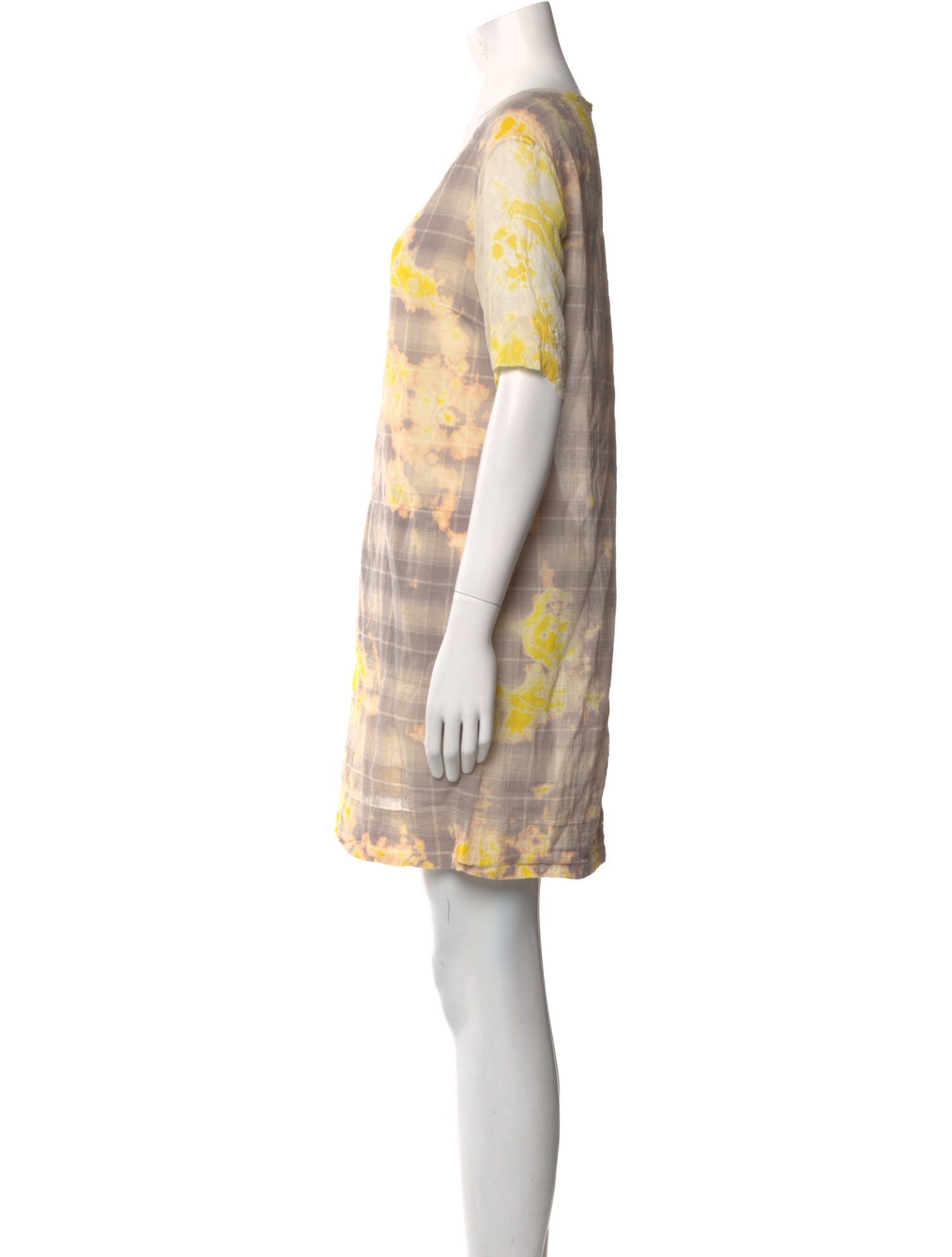 Raquel Allegra Tie-Dye Print Mini Dress
