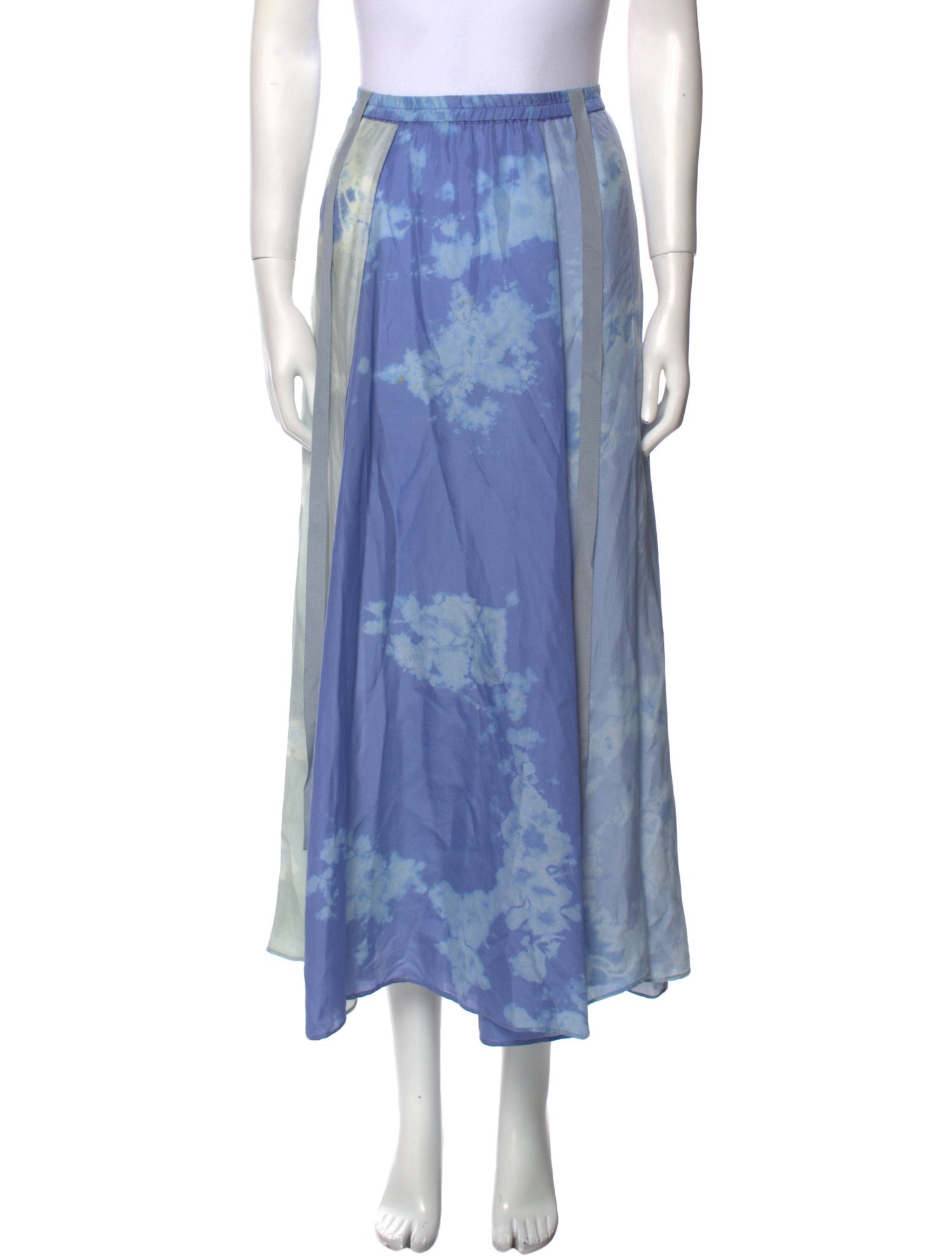 Raquel Allegra Silk Midi Length Skirt