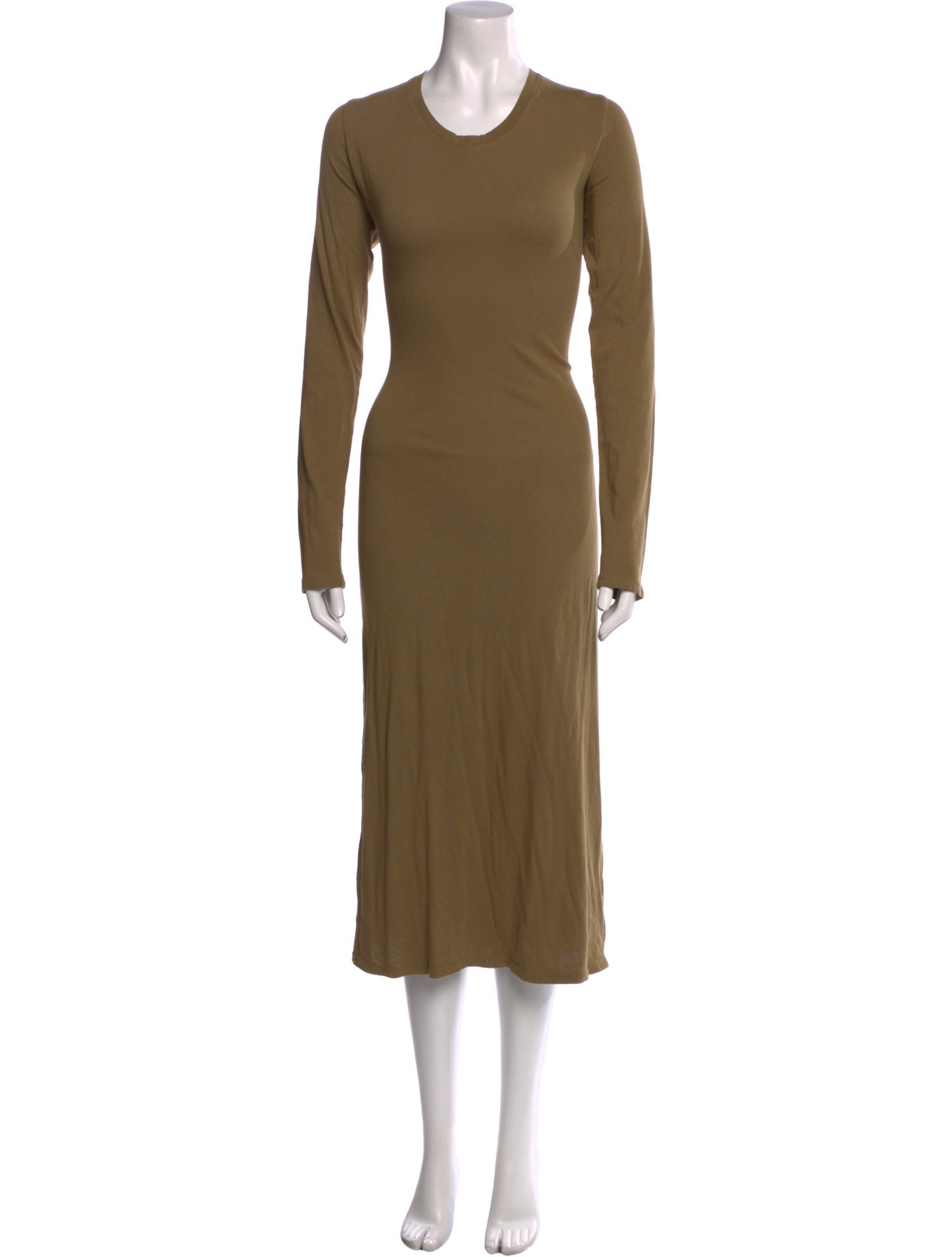 Raquel Allegra Crew Neck Long Dress