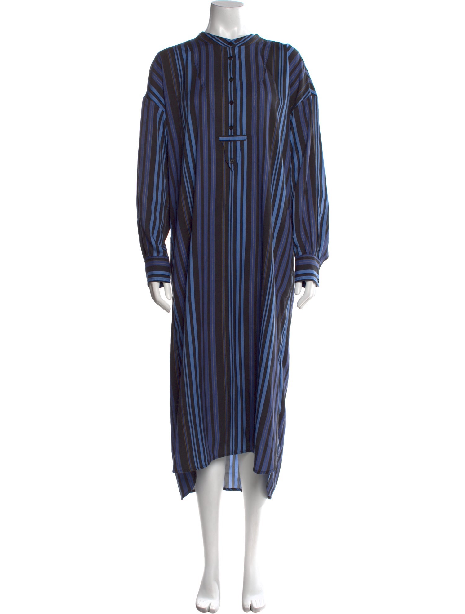 Raquel Allegra Mock Neck Long Dress