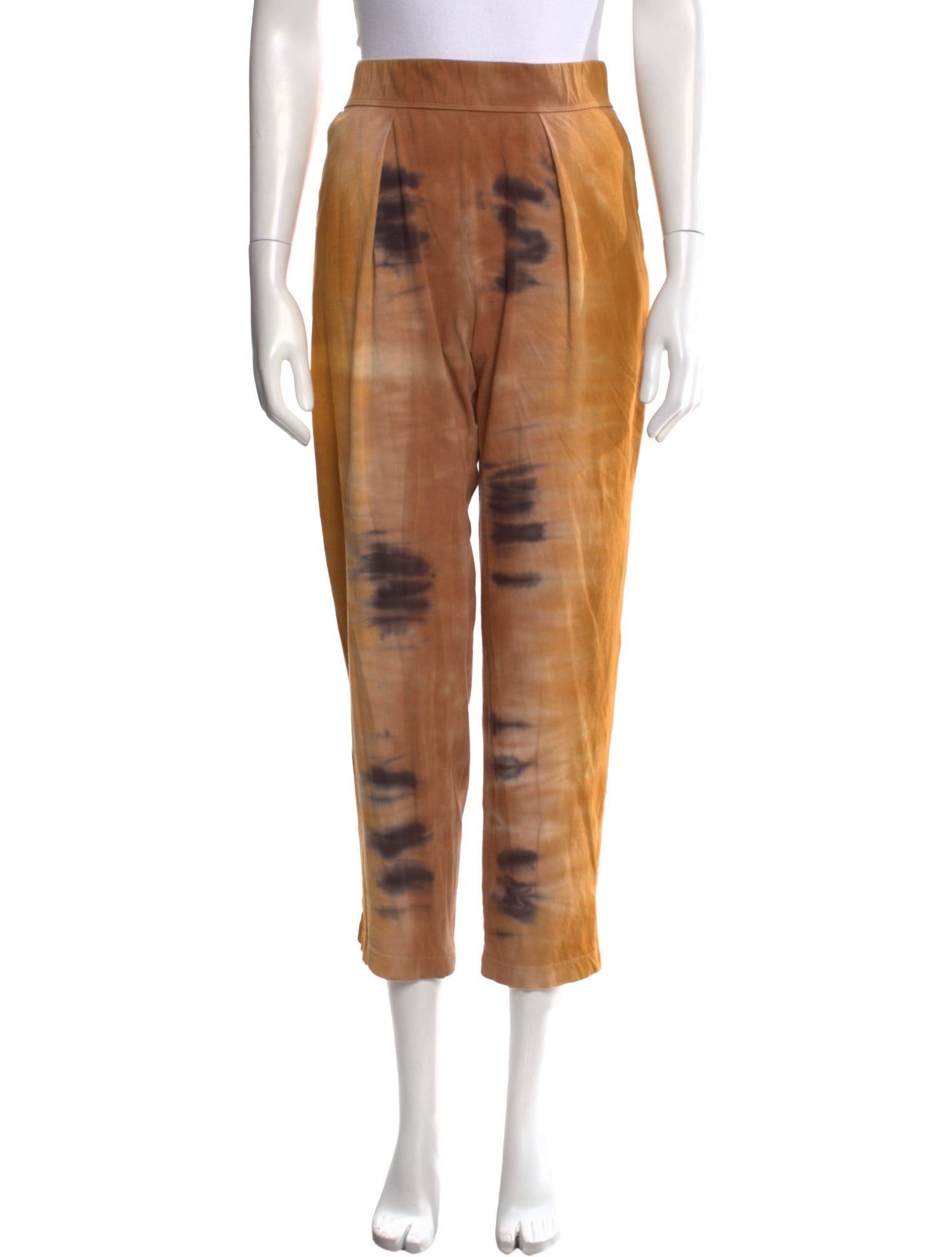 Raquel Allegra Tie-Dye Print Straight Leg Pants