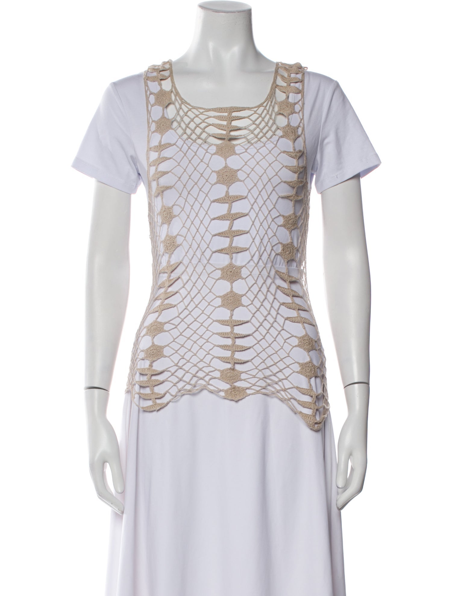 Raquel Allegra Patterned Scoop Neck Sweater