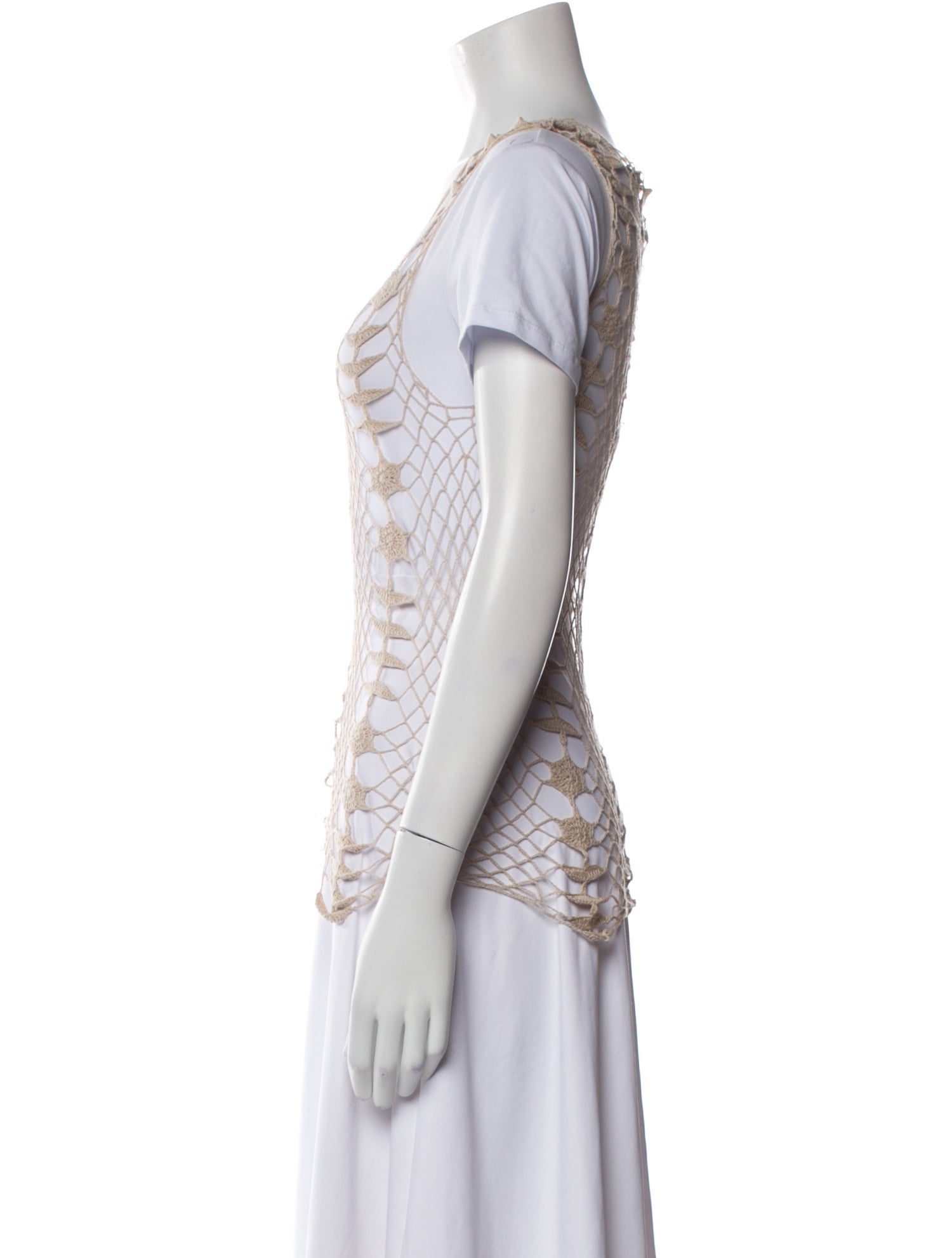 Raquel Allegra Patterned Scoop Neck Sweater