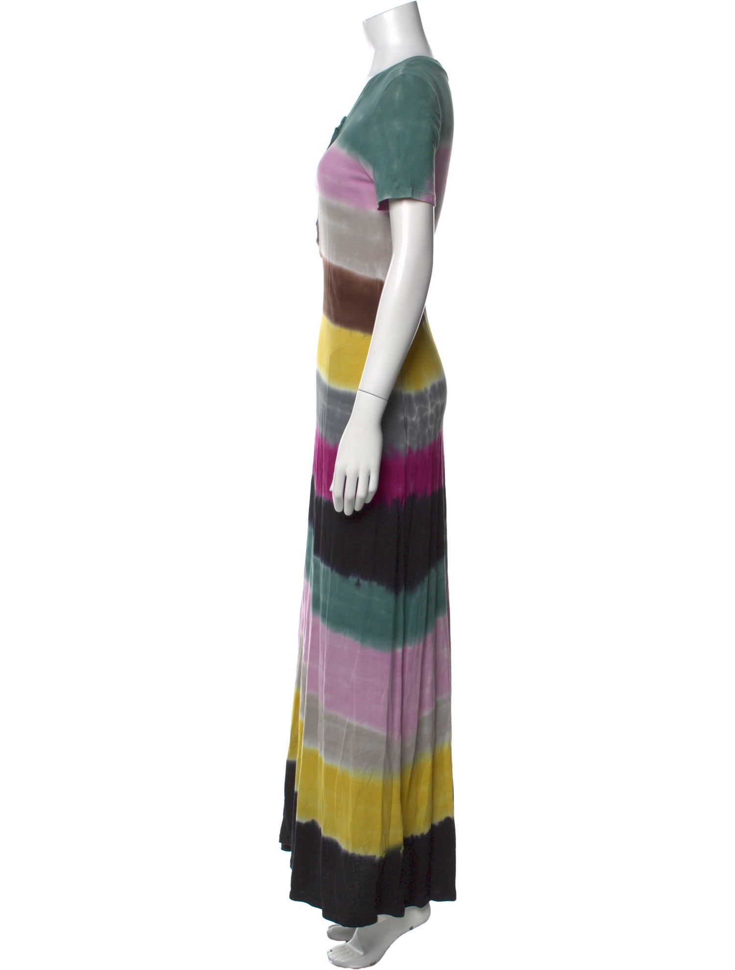 Raquel Allegra Striped Long Dress