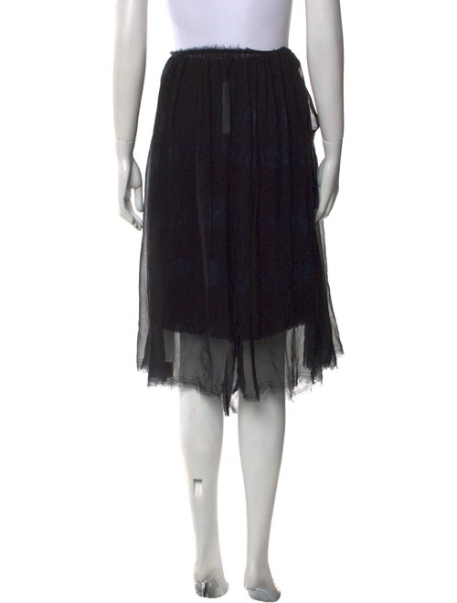 Raquel Allegra Raw-Edge Trim Midi Length Skirt