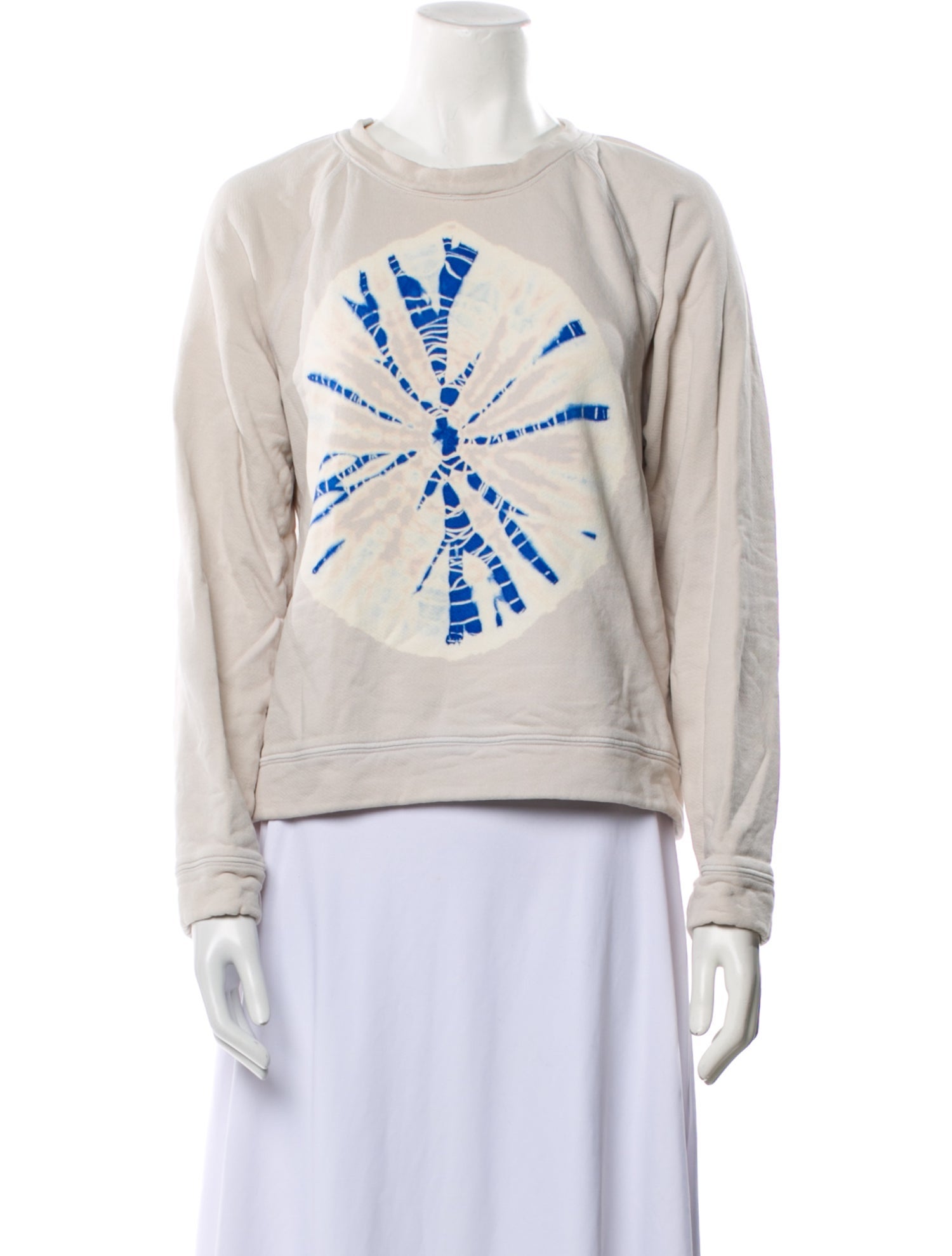 Raquel Allegra Graphic Print Crew Neck Sweatshirt