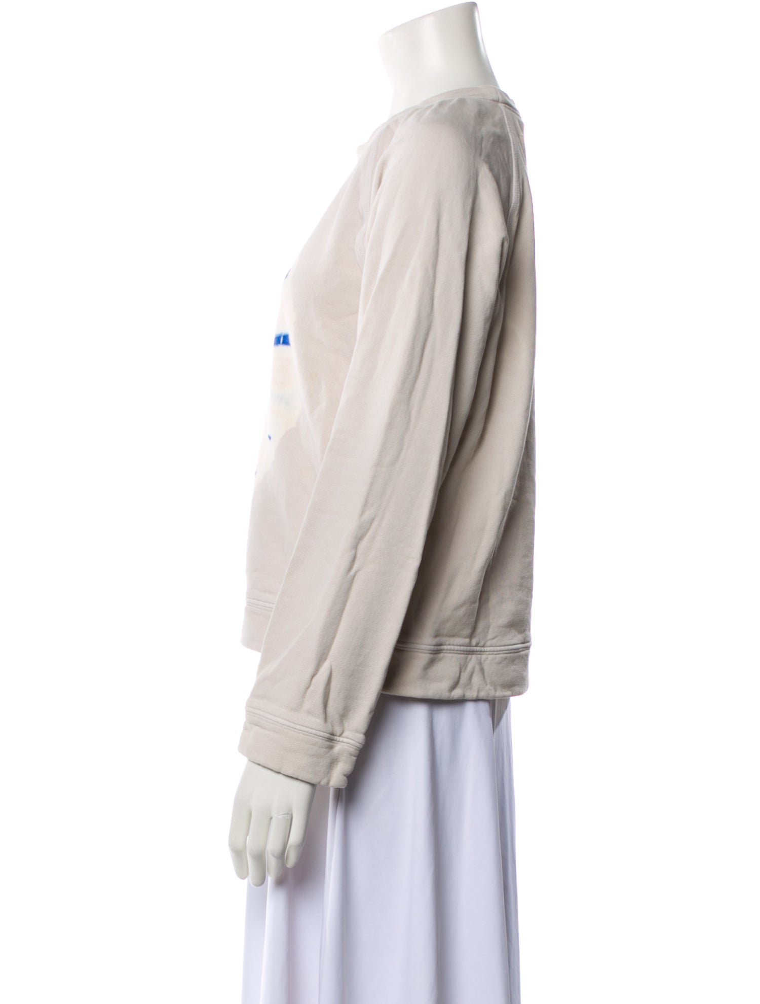 Raquel Allegra Graphic Print Crew Neck Sweatshirt