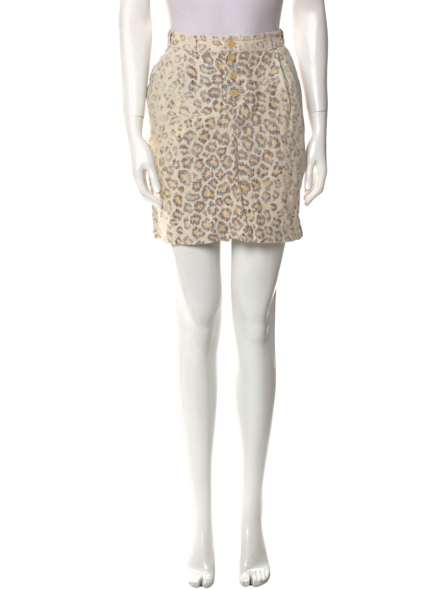 Raquel Allegra Linen Mini Skirt