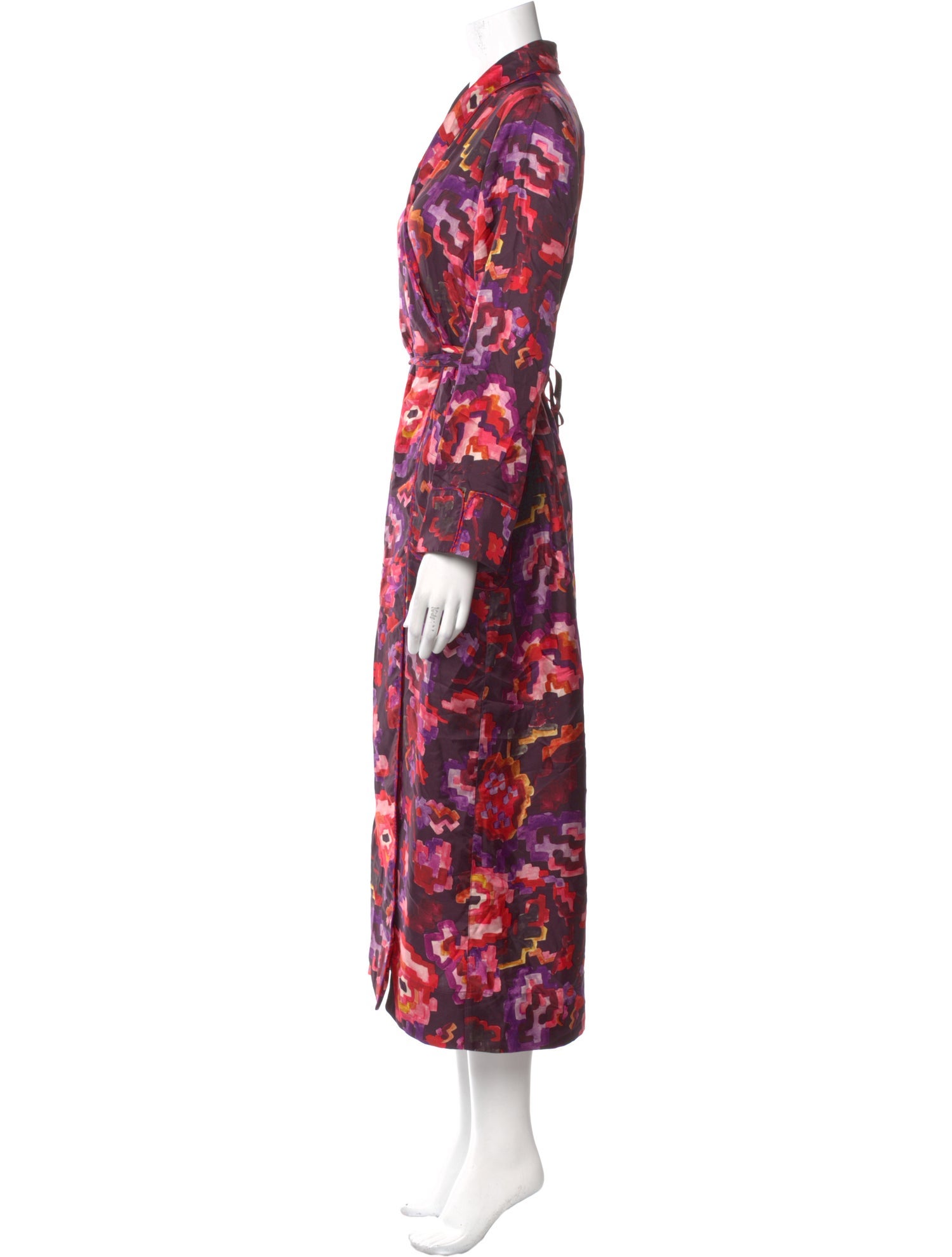 Raquel Allegra Floral Print Midi Length Dress