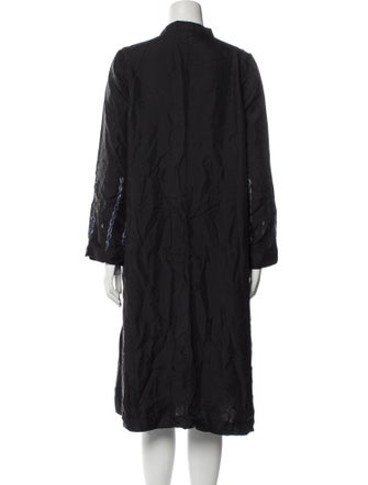 Raquel Allegra Mock Neck Knee-Length Dress