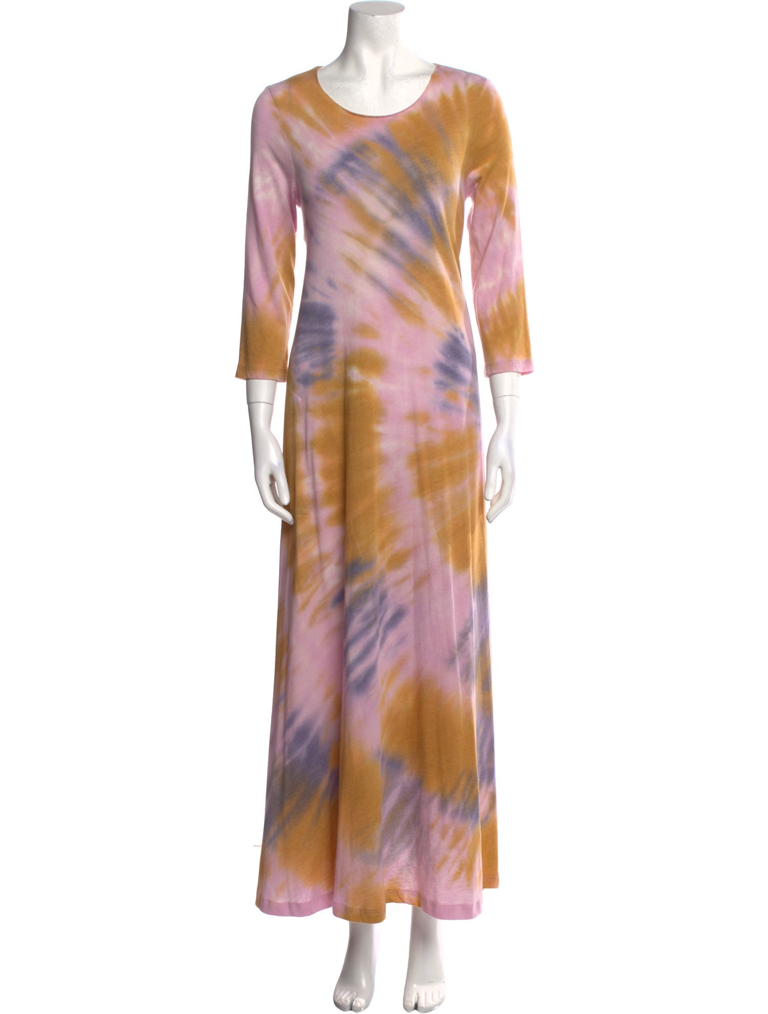 Raquel Allegra Tie-Dye Print Long Dress